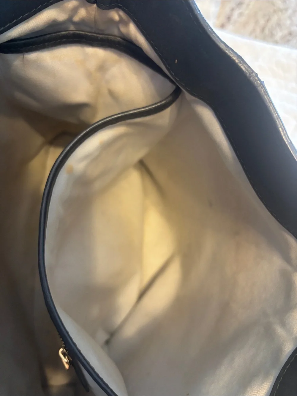 Louis Vuitton blue gray Monogram Canvas Tote Bag mini Lin Lucille